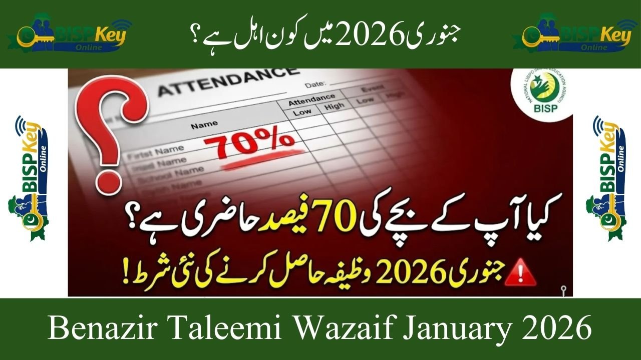 Benazir Taleemi Wazaif January 2026