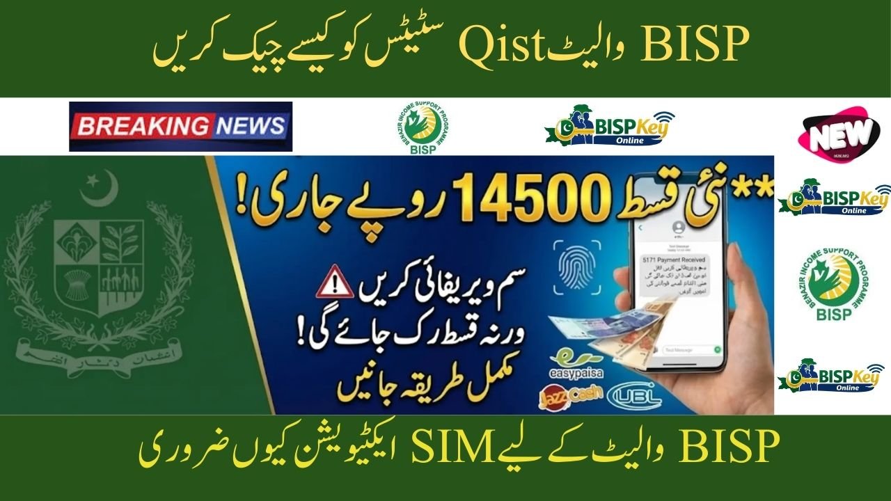 BISP 8171 Wallet SIM Activation 2026 – Complete Guide to Digital Wallet Setup, SIM Verification & Qist