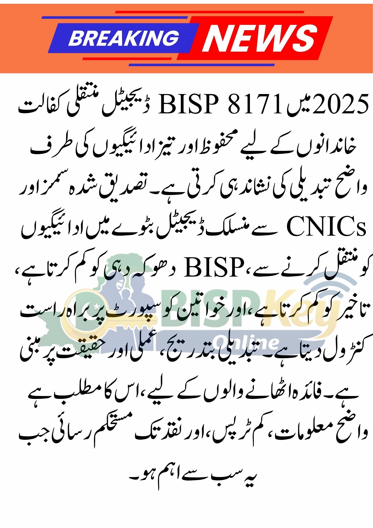BISP 8171 Digital Transition 2025